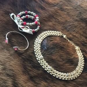Gold jewelry bundle